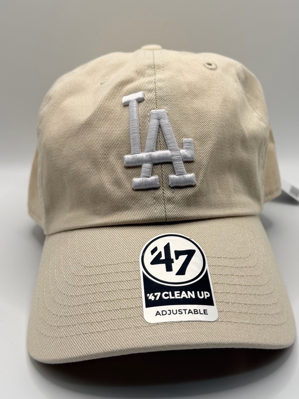 Los Angeles Dodgers MLB '47 Brand Clean Up Hat Team Logo Beige